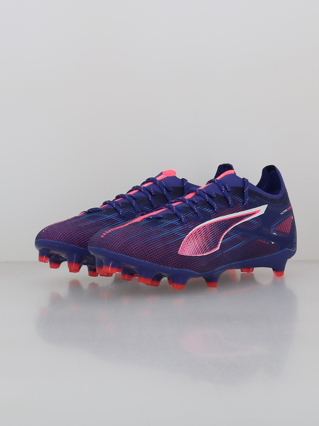 Chaussures de football ultra pro fg/ag bleu rose homme - Puma