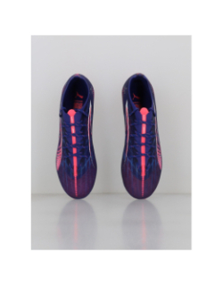 Chaussures de football ultra pro fg/ag bleu rose homme - Puma