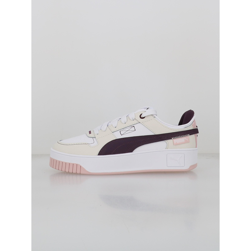 Baskets plateforme carina street blanc violet femme Puma wimod