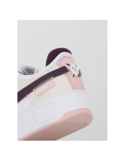 Baskets plateforme carina street blanc violet femme - Puma