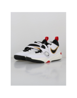 Chaussures de basketball team hustle 11 gs blanc enfant - Nike