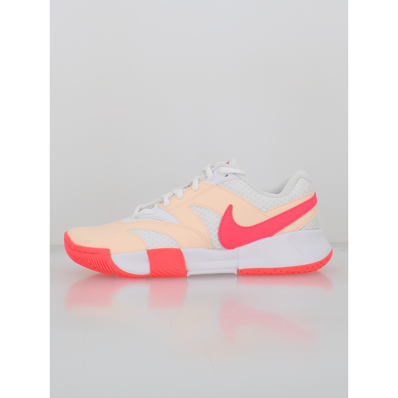 Chaussures de tennis court lite 4 rose blanc femme - Nike