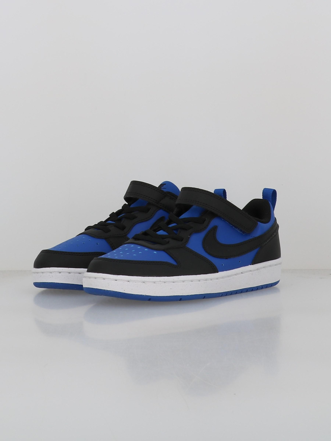 Baskets à scratch court borough recraft td bleu noir enfant - Nike