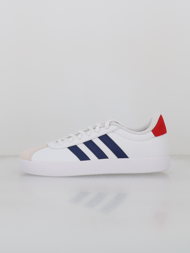 Baskets vl court 3.0 k blanc bleu rouge enfant - Adidas