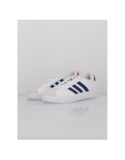 Baskets vl court 3.0 k blanc bleu rouge enfant - Adidas