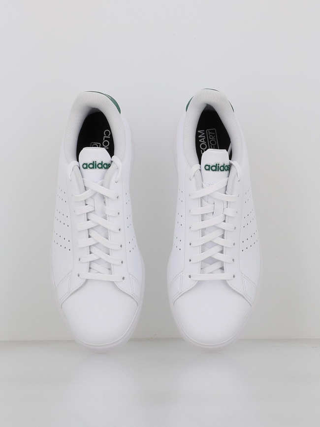 Baskets advantage 2.0 blanc vert homme Adidas wimod