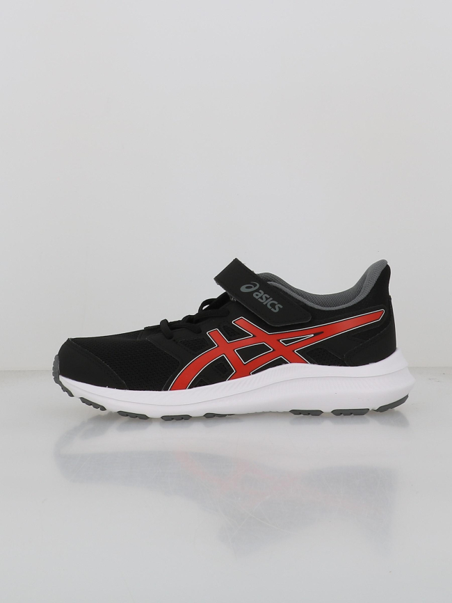 Baskets à scratch jolt 4 ps noir rouge enfant - Asics