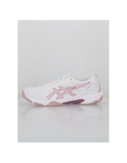 Chaussures de volleyball gel rocket 11 blanc rose femme - Asics