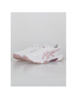 Chaussures de volleyball gel rocket 11 blanc rose femme - Asics