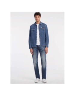 Chemise en jean slim denim bleu homme - Guess