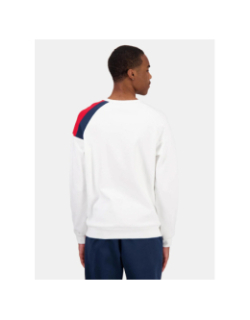 Sweat col rond tri crew blanc homme - Le Coq Sportif