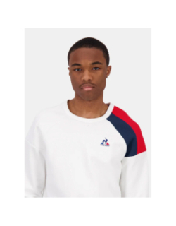 Sweat col rond tri crew blanc homme - Le Coq Sportif