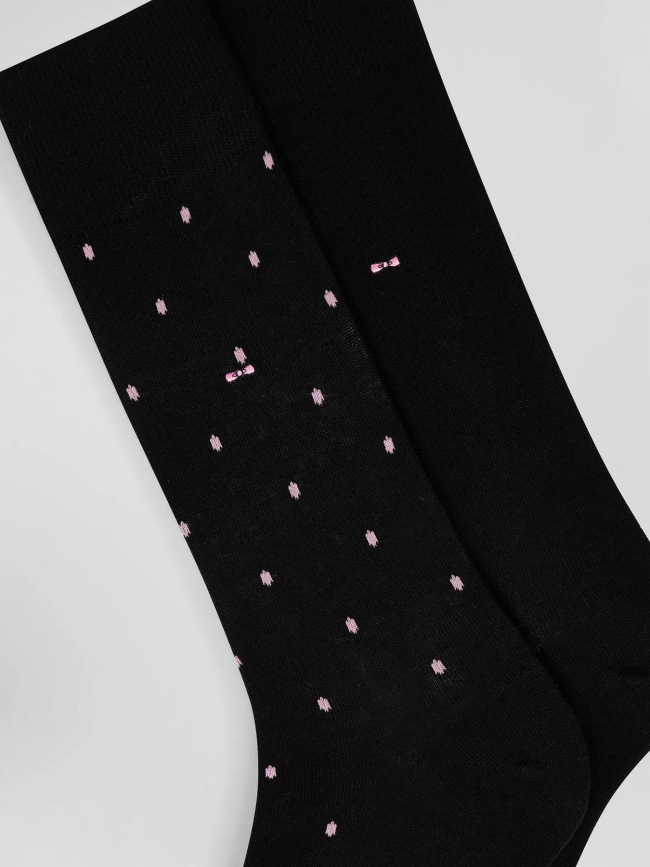 Lot 2 paires de chaussettes rose noire homme - Eden Park