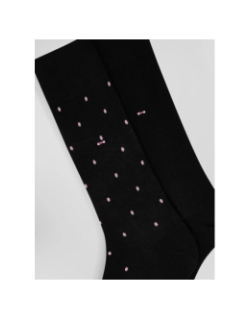 Lot 2 paires de chaussettes rose noire homme - Eden Park