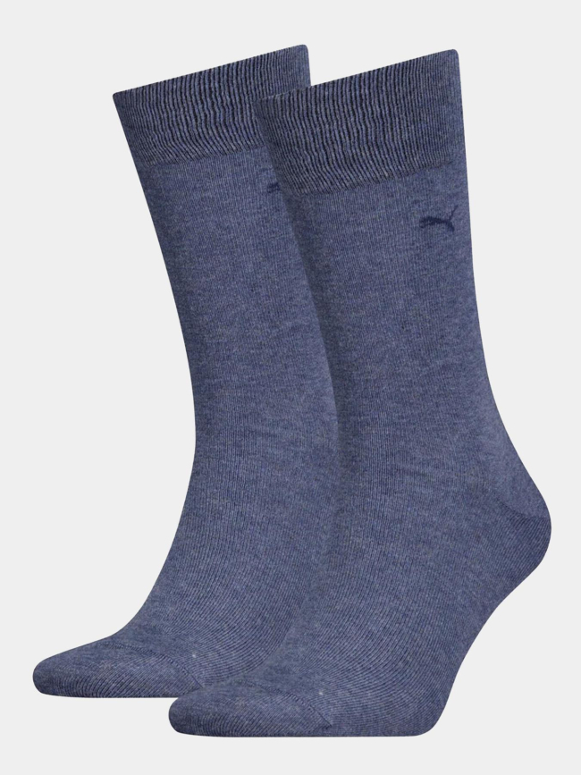 Pack de 2 paires de chaussettes classic bleu homme - Puma