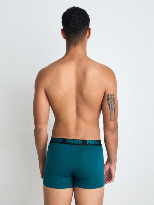 Pack 2 boxers everyday basic noir/vert homme - Puma