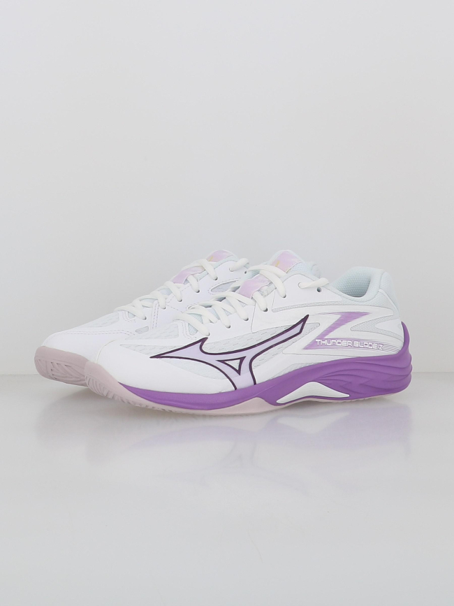 Chaussures volley-ball thunder blade z blanc violet femme - Mizuno