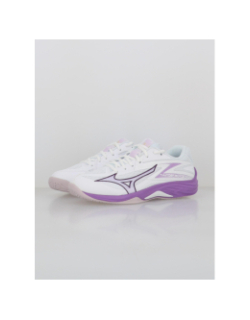 Chaussures volley-ball thunder blade z blanc violet femme - Mizuno