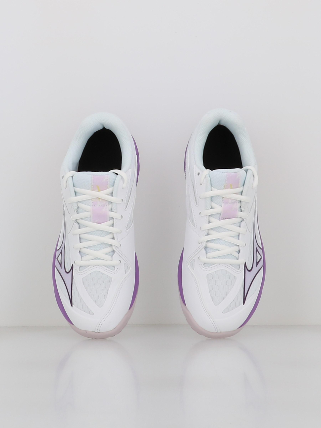 Chaussures volley-ball thunder blade z blanc violet femme - Mizuno