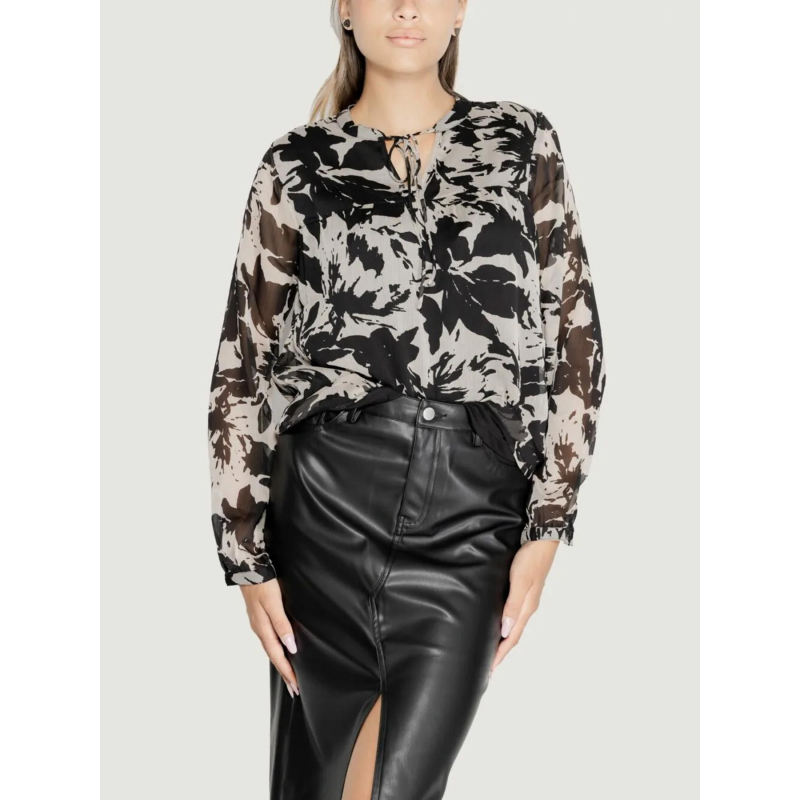 Blouse isabella col v noir femme - JDY