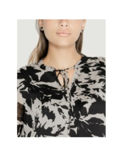 Blouse isabella col v noir femme - Jacqueline De Yong