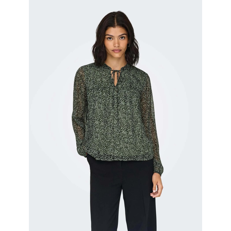 Blouse isabella col v vert femme - JDY