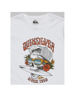 T-shirt à manches courtes skull surf blanc homme - Quiksilver