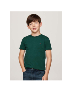 T-shirt essential regular vert garçon - Tommy Hilfiger