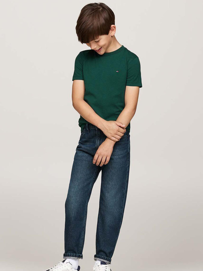 T-shirt essential regular vert garçon - Tommy Hilfiger