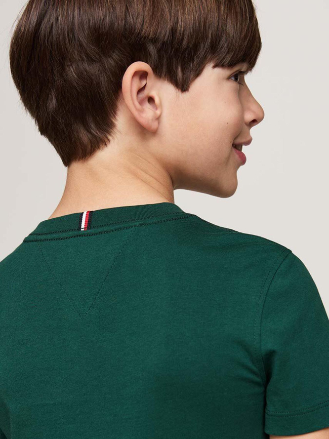 T-shirt essential regular vert garçon - Tommy Hilfiger