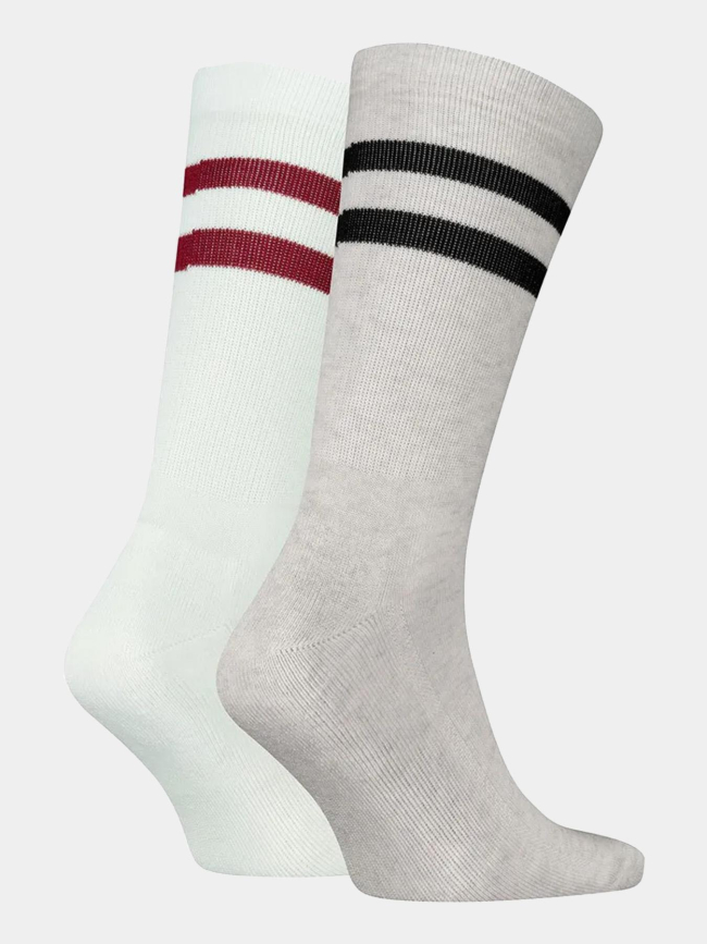 Pack 2 paires de chaussettes sport rayés gris - Levi's