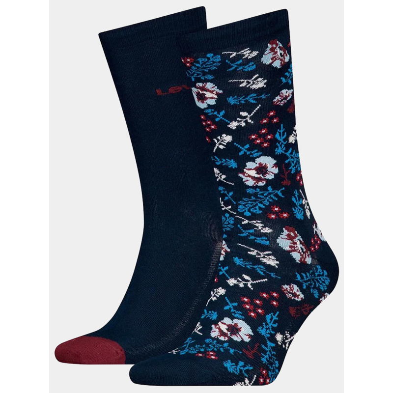 Pack de 2 paires de chaussettes regular cut flower homme - Levi's