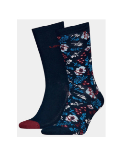 Pack de 2 paires de chaussettes regular cut flower homme - Levi's