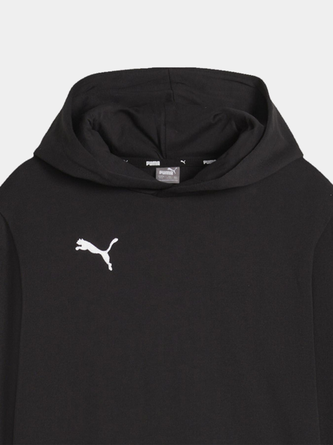 Sweat a capuche teamgoal noir enfant Puma wimod