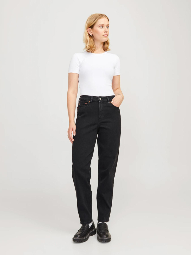 Jean mom taille haute lisbon noir femme - Jjxx