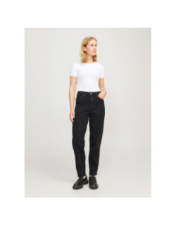 Jean mom taille haute lisbon noir femme - Jjxx