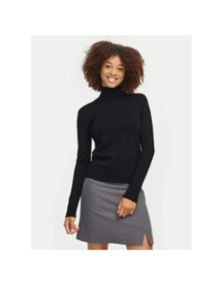 Pull col roulé fin jxada noir femme - JJXX