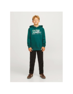 Sweat à capuche luke vert enfant - Jack & Jones