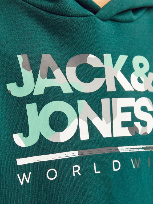 Sweat à capuche luke vert enfant - Jack & Jones