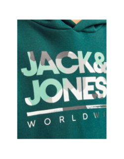 Sweat à capuche luke vert enfant - Jack & Jones