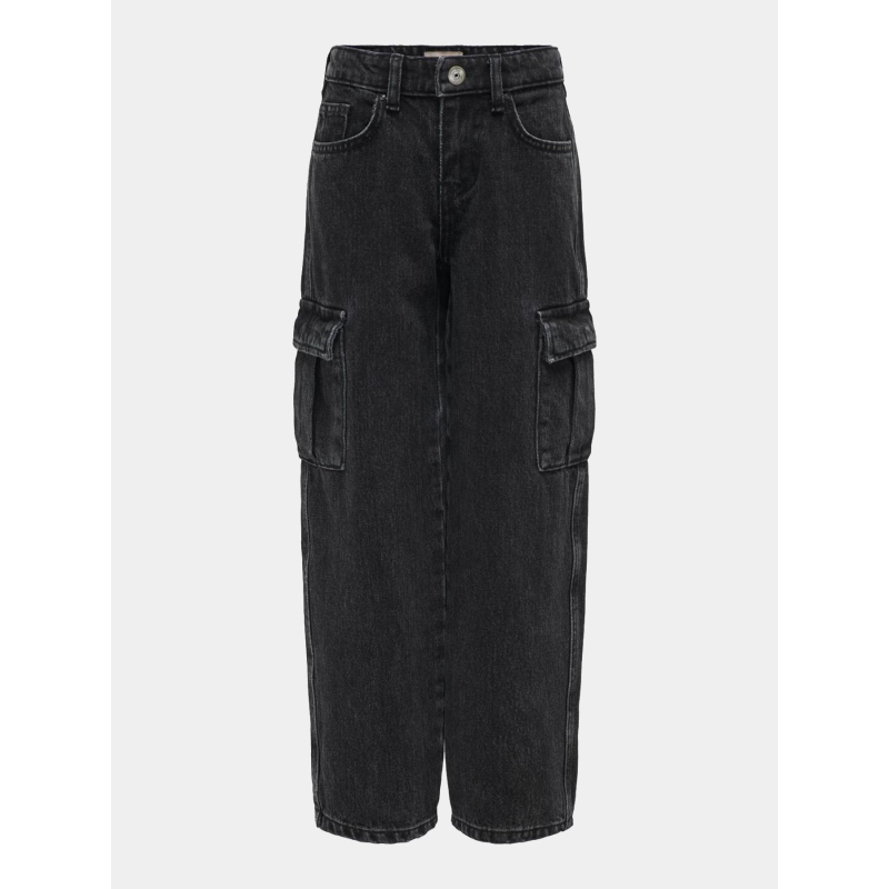 Pantalon cargo harmony noir fille - Only