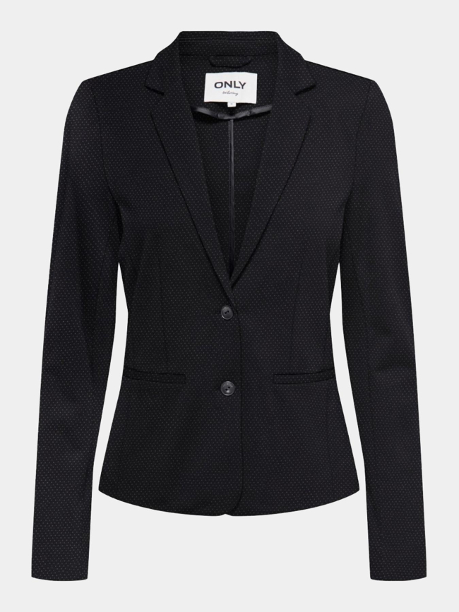 Veste blazer à motif poptrash noir femme - Only