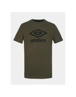 T-shirt à manches courtes logo noir kaki homme - Umbro