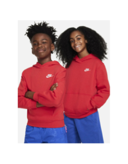 Sweat à capuche nsw club fleece rouge enfant - Nike