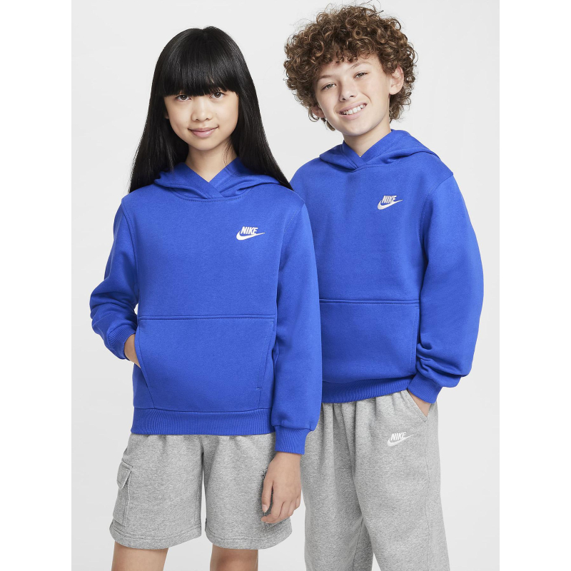 Sweat à capuche nsw club fleece bleu enfant - Nike