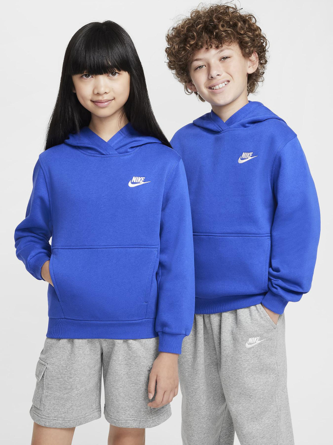 Sweat à capuche nsw club fleece bleu enfant - Nike