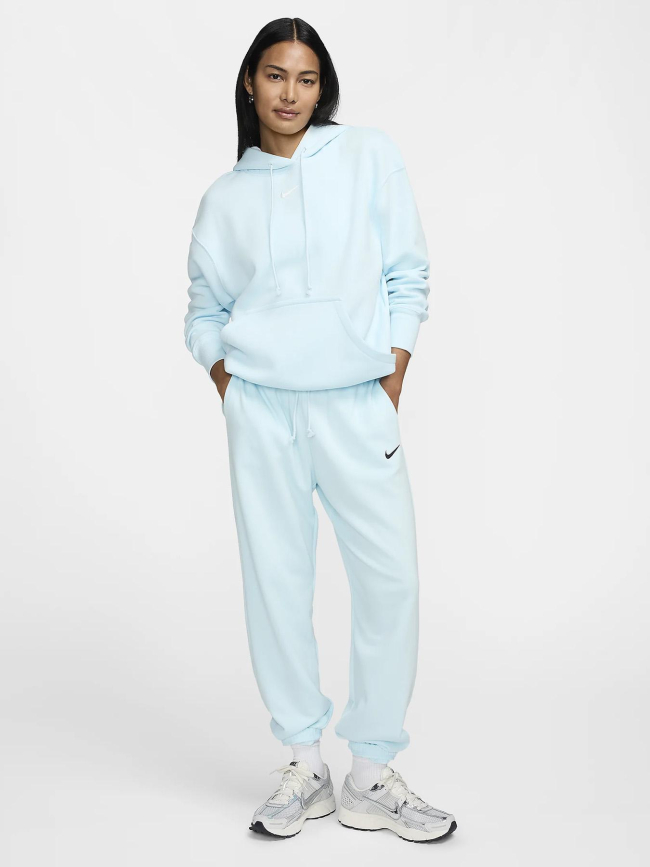 Sweat a capuche nsw phoenix fleece bleu ciel femme Nike wimod