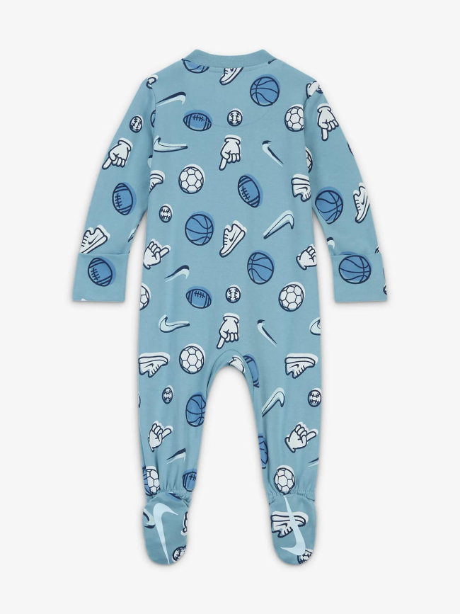 Grenouillère nkn footed coverall bleu bébé - Nike