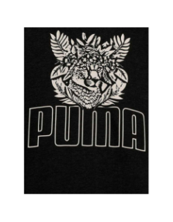 Sweat à capuche ess+ tropi noir fille - Puma