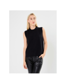 Pull sans manche dos nu noir femme - Molly Bracken